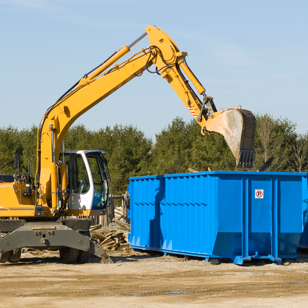 what happens if the residential dumpster is damaged or stolen during rental in Grant Town WV